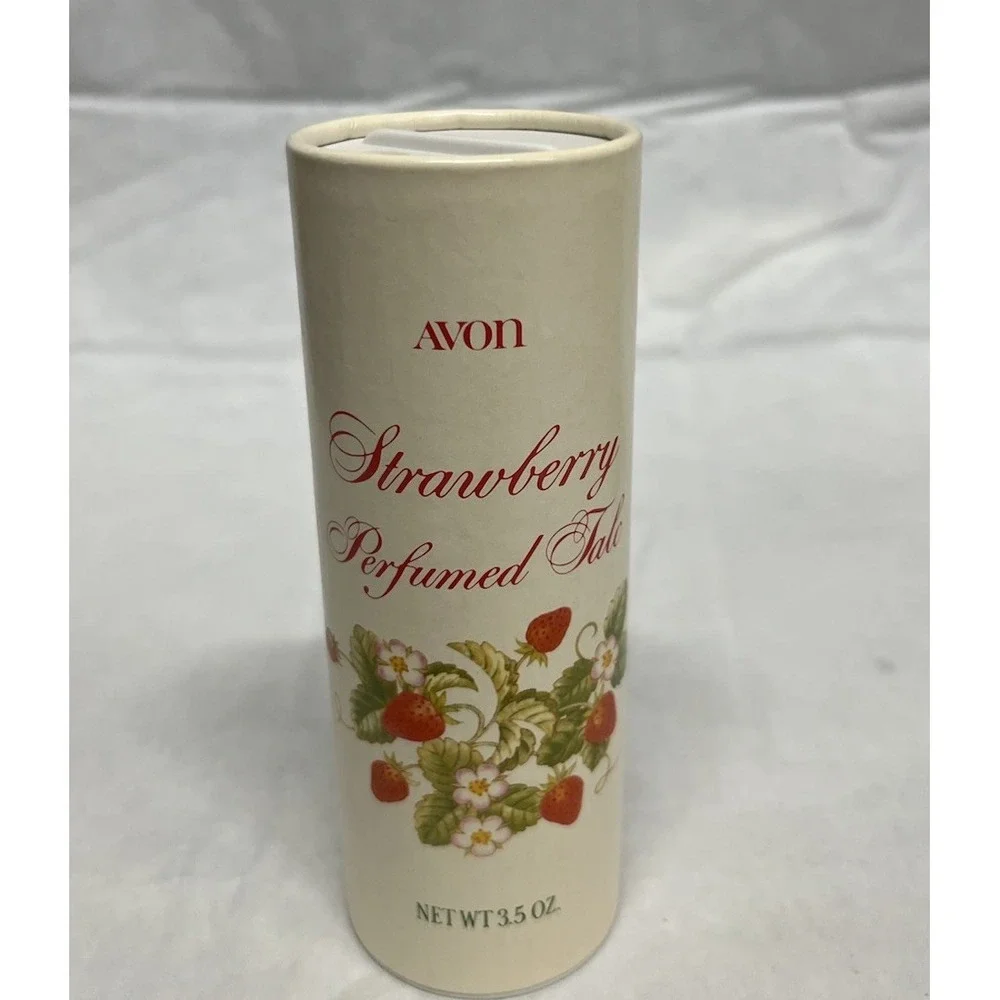 Vintage 1979 Avon Talc/Sugar Shaker Strawberry Porcelain Series 22K Gold Trim